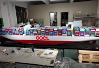 customized model of OOCL Hong Kong (world largest container ship)